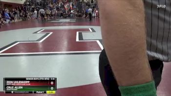 S-8 lbs Semifinal - Zion Uhlenhopp, Dirty Bird Wrestling Club vs Cruz Allen, Unattached