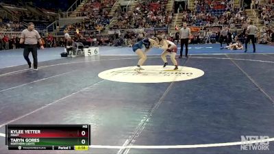 130 lbs Cons. Round 1 - Kylee Yetter, Minot vs Taryn Gores, Northern Lights