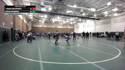 126 lbs Champ. Round 2 - Jesus Melendrez, Los Osos vs Logan Zermeno, Bishop Amat