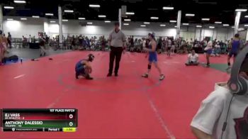 92 lbs Finals (2 Team) - EJ Vass, 84 Athletes vs Anthony Dalessio, Triumph