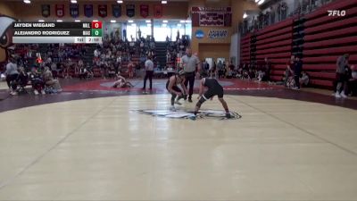 125 lbs Champ. Round 1 - Alejandro Rodriguez, North Iowa Area Community College vs Jayden Wiegand, Millikin