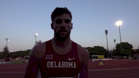 Alex Deir of Oklahoma after Stanford 1500