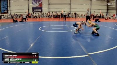 96 lbs Rd# 4- 2:00pm Friday Final Pool - Bret Bednarczyk, VA Team Predator vs Braidyn Taby, Maryland GOLD