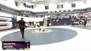 125 lbs Round 2 (4 Team) - Maya Fiodorova, Gold Rush vs Nadia Edmist, Sisters On The Mat