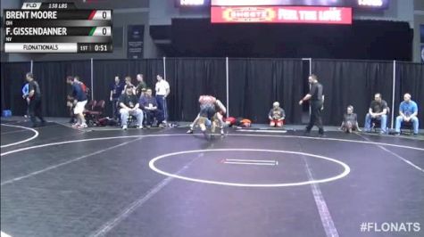 138lbs 5th Place Match Brent Moore (OH) vs. Frankie Gissendanner (NY)