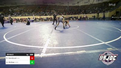 75 lbs Rr Rnd 2 - Rylan Sandoval, Cowboy Wrestling Club vs Aidan McKee, Choctaw Ironman Youth Wrestling