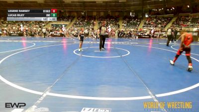 61 lbs Consi Of 16 #2 - Legend Ramsey, Del City Little League Wrestling vs Lucas Riley, Bentonville Wrestling Club