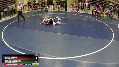 71 lbs Cons. Round 1 - Broox Anderson, Southern Utah Elite vs Nixon Banks, Elite Wrestling