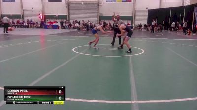 113 lbs Semis & 1st Wrestleback (8 Team) - Corbin Pfeil, Pierce vs Dylan Palmer, Logan View