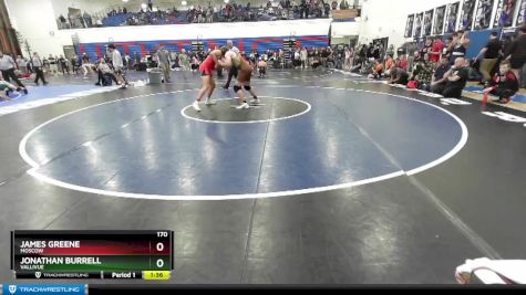 170 lbs Quarterfinal - James Greene, Moscow vs Jonathan Burrell, Vallivue