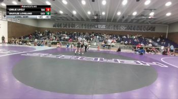 110 lbs Cons. Semi - Shaylee Loveland, Campbell County vs Emilie Lively, Thunder Basin