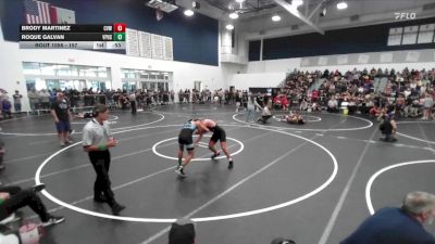 157 lbs Champ. Round 1 - Roque Galvan, Villa Park High School vs Brody Martinez, Coachella Valley Wrestling
