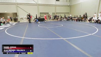 106 lbs Round 3 (8 Team) - Daniel Jordan, Colorado vs Elias Briones - YELLOW MED, California Red