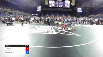 170 lbs Cons 32 #2 - Jacob Fistler, Iowa vs Nicolas Lozano, Texas