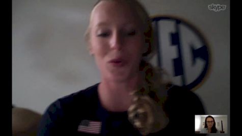 Sandi Morris, the PV record-holder and snake charmer