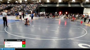 125 lbs Champ. Round 2 - Ivan Lazo, Nebraska-Kearney vs Nico Tocci, Air Force Prep