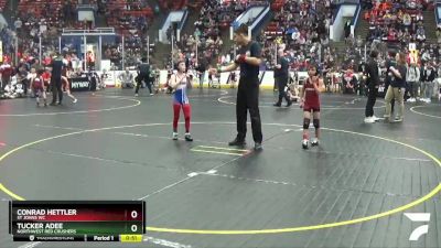 55 lbs Cons. Round 2 - Tucker Adee, Northwest Red Crushers vs Conrad Hettler, St Johns WC