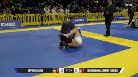 Jeffrey J Larsen vs Lorenzo Do Nascimento Tarouco 2025 Pan IBJJF Jiu-Jitsu No-Gi Championship