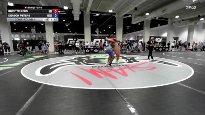 110 lbs Cons. Round 3 - Riley Tellers, Illinois vs Dereon Peters, Oregon