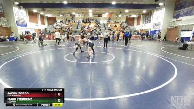 160 lbs 7th Place Match - Jacob Moreo, Los Alamitos vs Mark Sterbenz, Sultana
