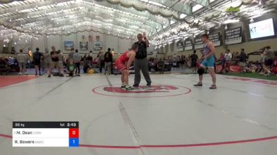 86 kg Round Of 64 - Maxwell Dean, Cornell University vs Robbie Bowers, Ohio Bobcat Wrestling Club