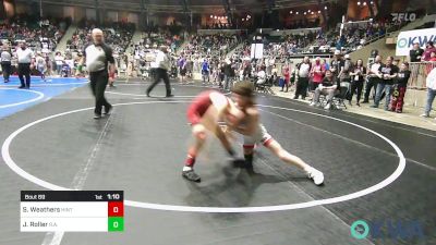 70 lbs Semifinal - Skyler Weathers, Hinton Takedown Club vs Jaxon Roller, R.a.w.