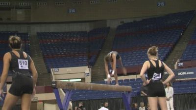 Ellette Craddock On Beam, Training 2015 NCAAs