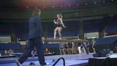 Maddy Stover Strong On Beam, Training 2015 NCAAs