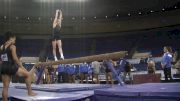 Mikaela Gerber On Beam, Training 2015 NCAAs