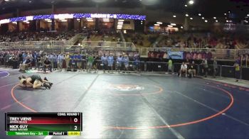 1A 106 lbs Cons. Round 1 - Trey Viens, Jensen Beach vs Nick Guy, Weeki Wachee