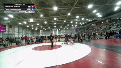 126 lbs Quarters - Michael Baxter, Punisher Wrestling Company vs Grayson Hanson, Mat Demon Wrestling Club