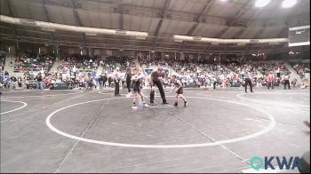 52 lbs Round Of 32 - Boston Barton, Owasso Takedown Club vs Foster Barnes, Newcastle Youth Wrestling