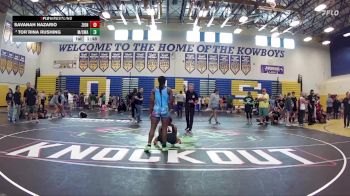 170 lbs Quarterfinal - Tor`Rina Rushing, Mosley / Coastline Wrestling Academy vs Savanah Nazario, Viera Hammers