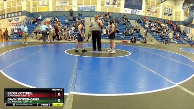 130 lbs Round 2 (8 Team) - Breyer Gerig, Leo Wrestling Club vs Bentley Wells, Alphas Wrestling