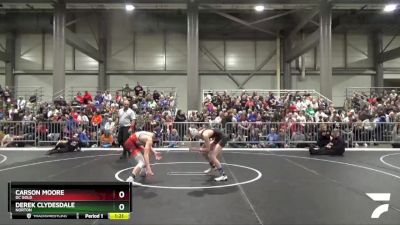 115 lbs Champ. Round 1 - Derek Clydesdale, Norton vs Carson Moore, DC Gold