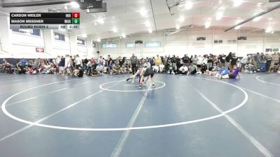 125 lbs Round Robin 2 - Carson Weiler, Indiana Outlaws White - HS vs Mason Messner, Wiggle Worms