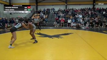 105 lbs 3rd Place Match - Wynter Morgan, Marion vs Rosa Borja, Newton