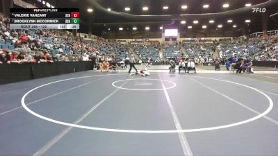 125 lbs 5th Place Match - Valerie VanZant, Salina-Central Hs vs Brooklynn McCormick, Bonner Springs HS