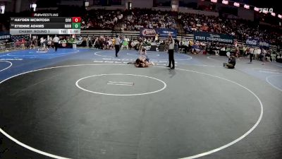 D 1 126 lbs Champ. Round 1 - Hayden McIntosh, Covington vs Etienne Adams, Hahnville