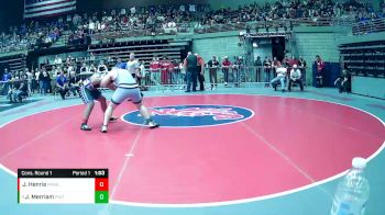 1A 190 lbs Cons. Round 1 - Jayce Merriam, Piute vs Jaren Henrie, Panguitch