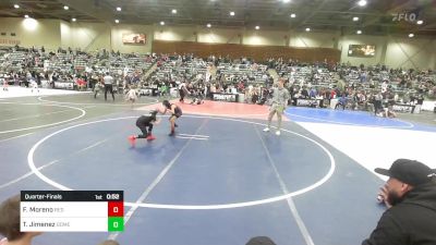 54 lbs Quarterfinal - Fitz Moreno, Red Wave WC vs Tate Jimenez, GomezBrothersGrapplingAcademy