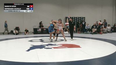 155 lbs Cons. Rd Of 16 - Madilyn Gitke, Betterman Elite Wrestling vs Esperanza Calvillo, Victory School Of Wrestling