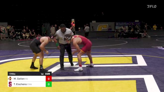 174 lbs Round Of 16 - Mj Gaitan, Iowa State vs Tyler Eischens, Stanford