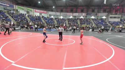 75 lbs Round Of 16 - Keaton Banks, Dove Creek Bulldogs vs Easton Romero, Monte Vista Middle School