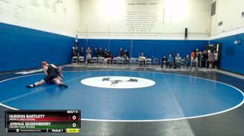 140 lbs Cons. Round 3 - HUDSON BARTLETT, Wasilla High School vs Joshua Quisenberry, Colony High School