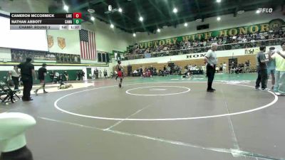 138 lbs Champ. Round 2 - Cameron McCormick, Lakewood vs Nathan Abbott, Camarillo
