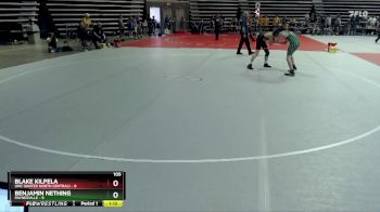 105 lbs Semis (4 Team) - Blake Kilpela, UNC (United North Central) vs Benjamin Nething, Paynesville