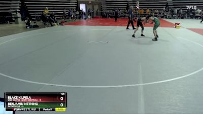 105 lbs Semis (4 Team) - Blake Kilpela, UNC (United North Central) vs Benjamin Nething, Paynesville