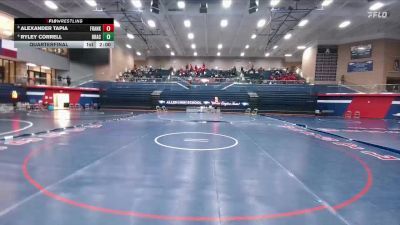 120 lbs Quarterfinal - Alexander Tapia, El Paso Franklin vs Ryley Correll, Brentwood Academy