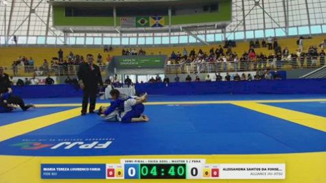 ALESSANDRA SANTOS DA FONSECA vs MARIA TEREZA LOURENCO FARIA 2026 FPJJ Circuito Paulista GI Etapa 3